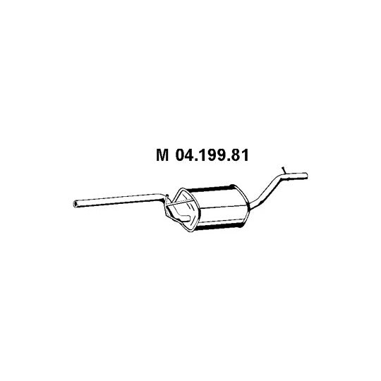 Eberspächer Middle Silencer to suit Ford