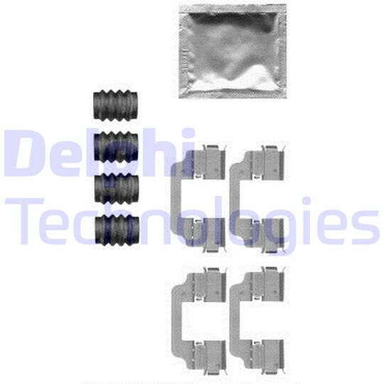 Delphi Accessory Kit, disc brake pad to suit BMW
