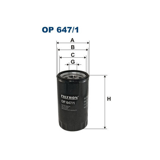 Clean Filters Oil filter to suit Nissan, Jcb, Massey Ferguson
