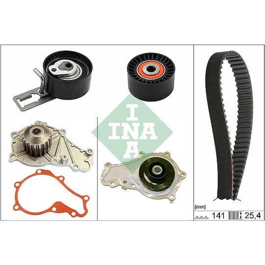 Ina Water Pump & Timing Belt Set to suit Mitsubishi, Toyota, Ford