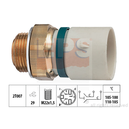 Eps Temperature Switch, radiator fan to suit Opel