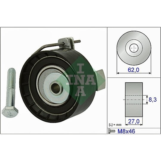 Ina Tensioner Pulley, timing belt to suit Ford, Mazda, Volvo