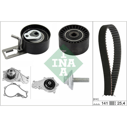 Ina Water Pump & Timing Belt Set to suit Mitsubishi, Toyota, Ford