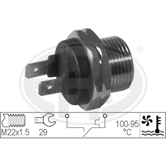 Era Temperature Switch, radiator fan to suit Ford, Land Rover, Opel