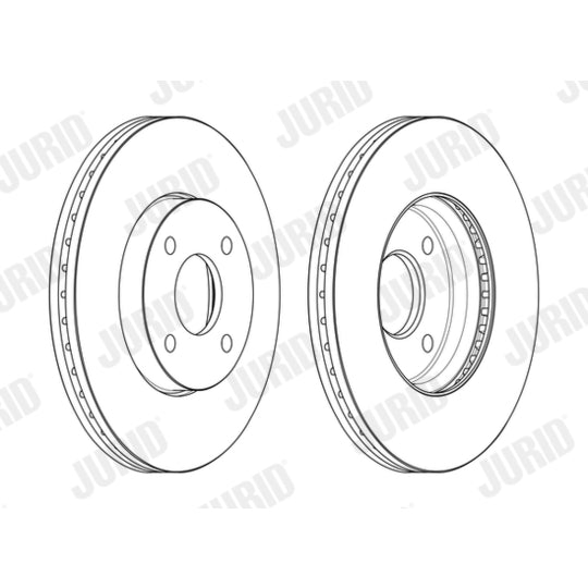 Jurid Brake Disc to suit Ford