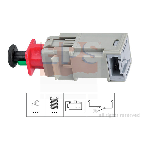 Eps 1.810.207 Switch, clutch control (cruise control) to suit Fiat, Suzuki, Opel