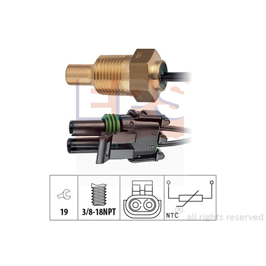 Eps 1.830.307 Sensor, coolant temperature to suit Renault