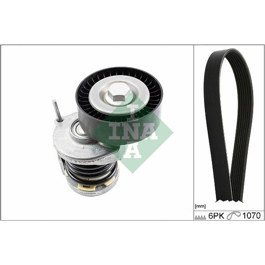 Ina V-Ribbed Belt Set to suit Audi, VW, Seat