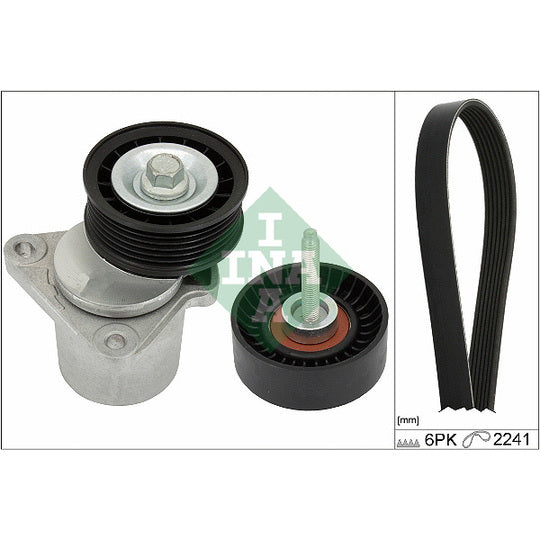 Ina V-Ribbed Belt Set to suit Ford