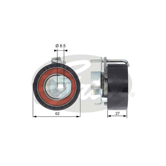 Gates Tensioner Pulley, timing belt to suit Ford, Mazda, Volvo