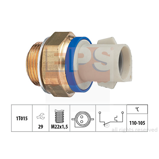 Eps Temperature Switch, radiator fan to suit Ford