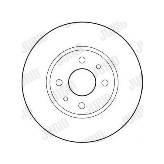 Jurid Brake Disc to suit Peugeot, Citroën, Fiat