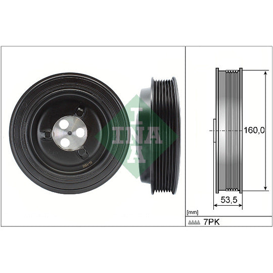 Ina Belt Pulley, crankshaft to suit Ford