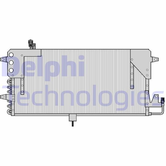 Delphi Condenser, air conditioning to suit VW