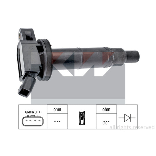 Kw Ignition coil to suit Toyota, Hitachi, Lexus