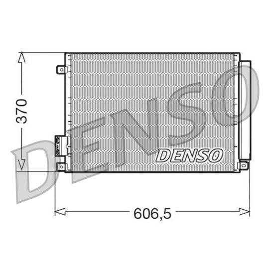 Vemo Condenser, air conditioning to suit Ford, Fiat, Chrysler