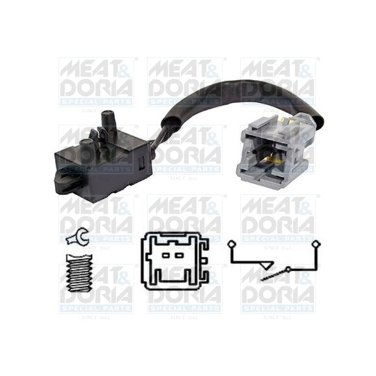 Meat & Doria 35069 Brake Light Switch to suit Peugeot, Citroën, Citroën/Peugeot