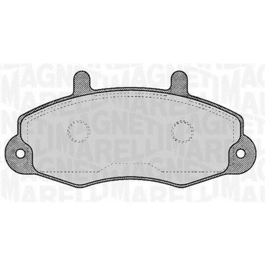 Magneti Marelli Brake Pad Set, disc brake to suit Ford
