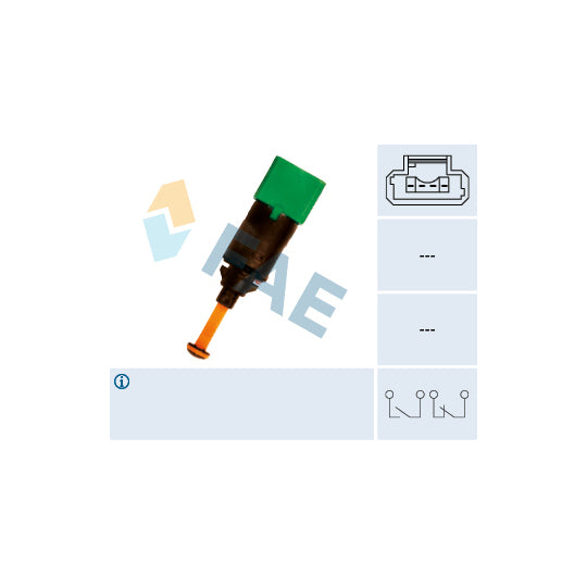 Fae 24899 Brake Light Switch to suit Peugeot, Citroën, Fiat