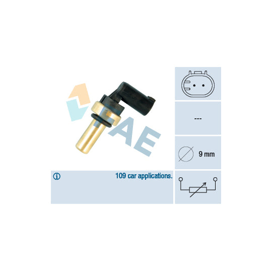 Fae 32705 Sensor, coolant temperature to suit Fiat, Chevrolet, Chrysler