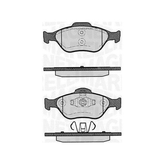 Magneti Marelli Brake Pad Set, disc brake to suit Toyota, Ford, Mazda