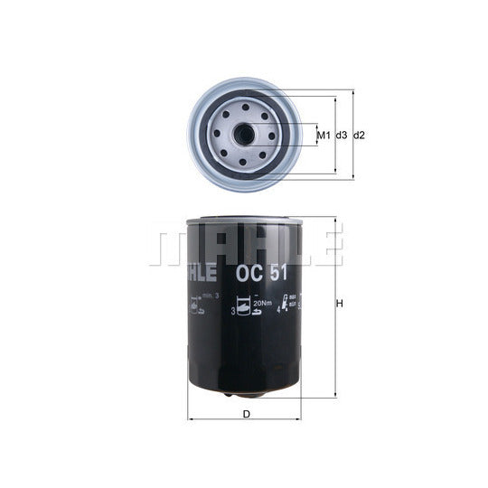 Knecht Oil filter to suit Ford, Audi, VW