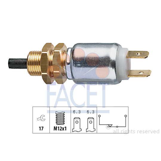 Facet 7.1014 Brake Light Switch to suit VW, BMW, Mercedes-Benz