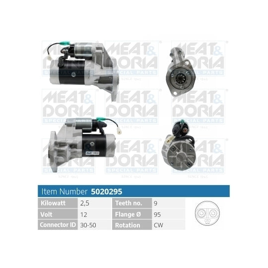 Meat & Doria Starter to suit Hitachi, Opel, Isuzu