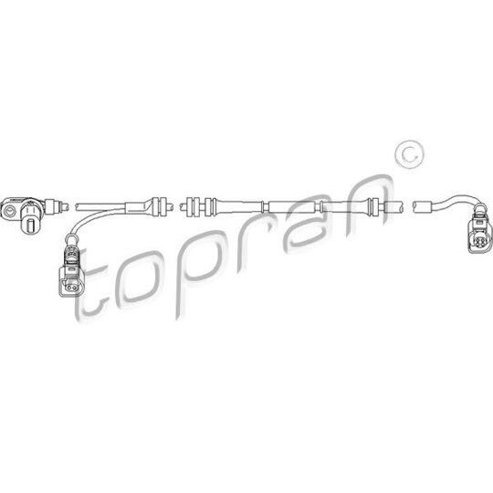 Topran Sensor, wheel speed to suit Ford, VW, Hitachi
