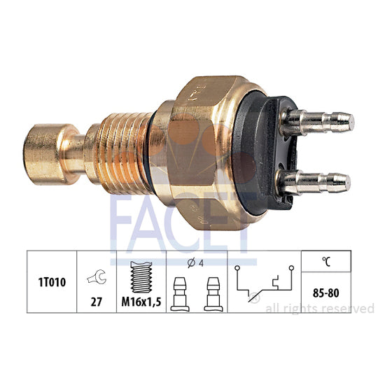Facet 7.5035 Temperature Switch, radiator fan to suit Nissan