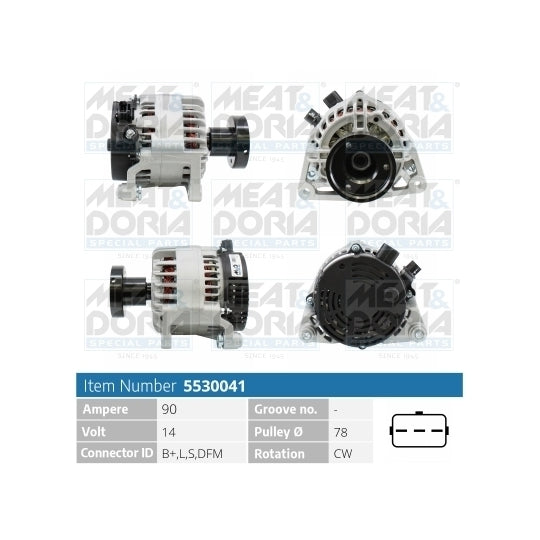 Meat & Doria Alternator to suit Ford