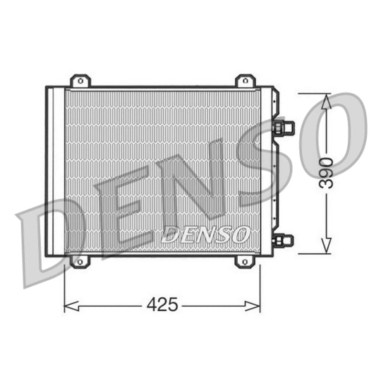 Denso Condenser, air conditioning to suit Renault