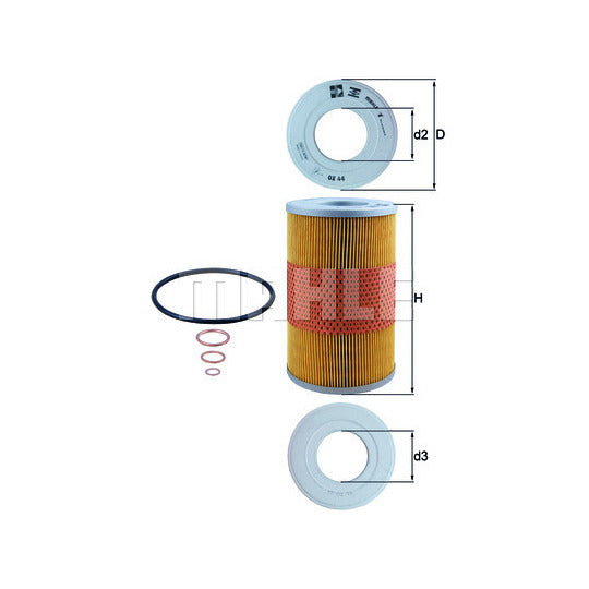 Knecht Oil filter to suit Ford, Mercedes-Benz, New Holland
