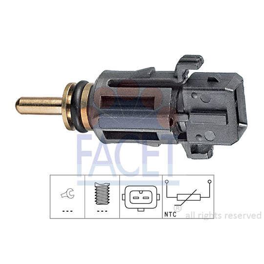 Facet 7.3279 Sensor, coolant temperature to suit BMW, Land Rover, Mini