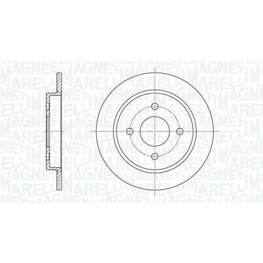 Magneti Marelli Brake Disc to suit Ford