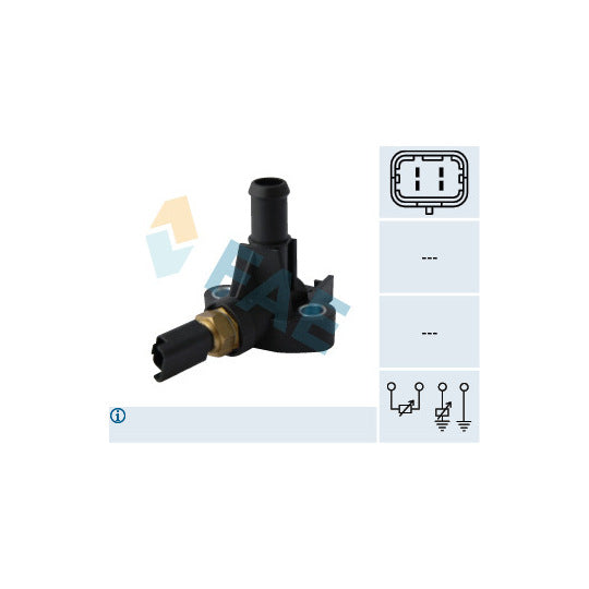 Fae 33851 Sensor, coolant temperature to suit Fiat, Lancia