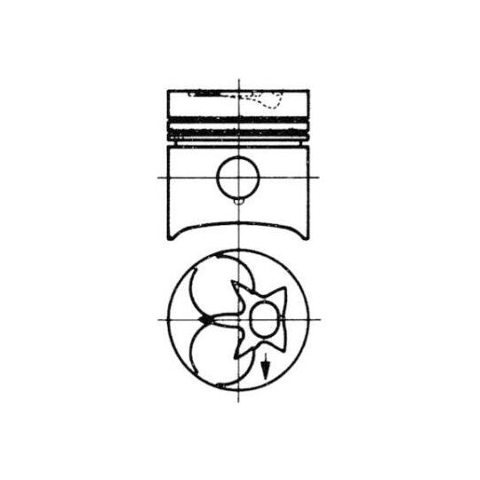 Kolbenschmidt Piston to suit Mercedes-Benz