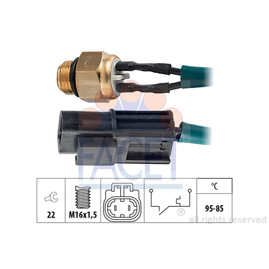 Facet Temperature Switch, radiator fan to suit Nissan