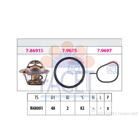 Facet Thermostat, coolant to suit Ford, Mazda