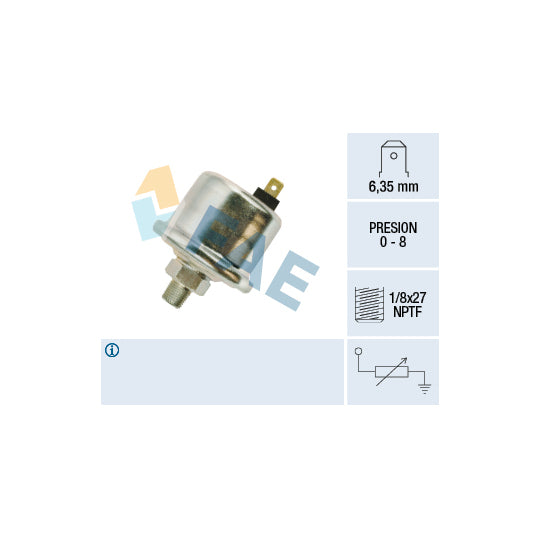 Fae Sender Unit, oil pressure to suit BMW, Mercedes-Benz, Hitachi
