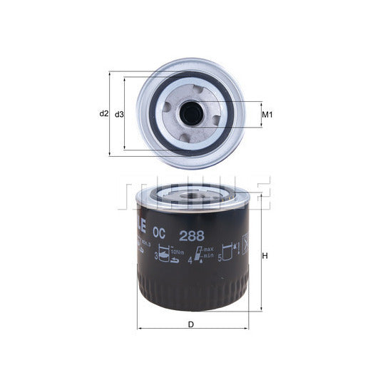 Knecht Oil filter to suit Ford, Mazda, Chrysler