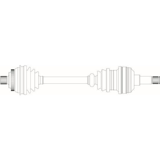General Ricambi Drive Shaft to suit VW