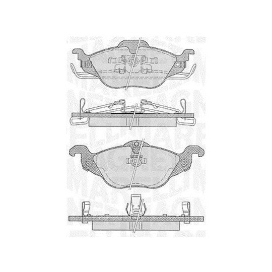 Magneti Marelli Brake Pad Set, disc brake to suit Opel