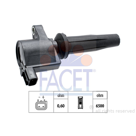 Facet Ignition coil to suit Ford, Mazda, Hitachi