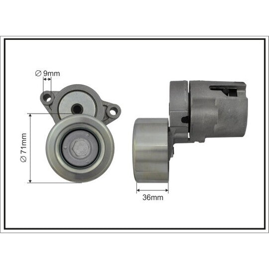 Caffaro Tensioner Lever, V-ribbed belt to suit Mazda