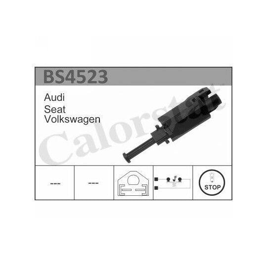 Calorstat By Vernet BS4523 Brake Light Switch to suit Ford, Audi, VW