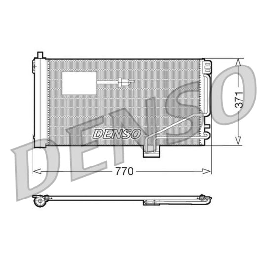 Denso Condenser, air conditioning to suit Mercedes-Benz