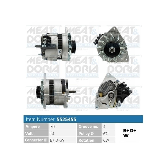 Meat & Doria Alternator to suit Ford