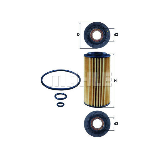Knecht Oil filter to suit Mercedes-Benz