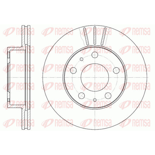Remsa Brake Disc to suit Peugeot, Citroën, Fiat